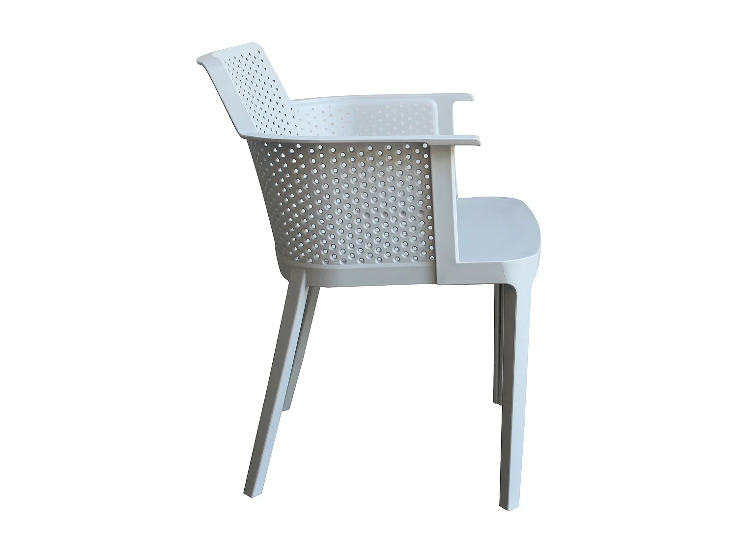 MilaniHome.it - Poltrona in plastica per esterno giardino interno sala da pranzo colorata polipropilenedi coloreGrigio