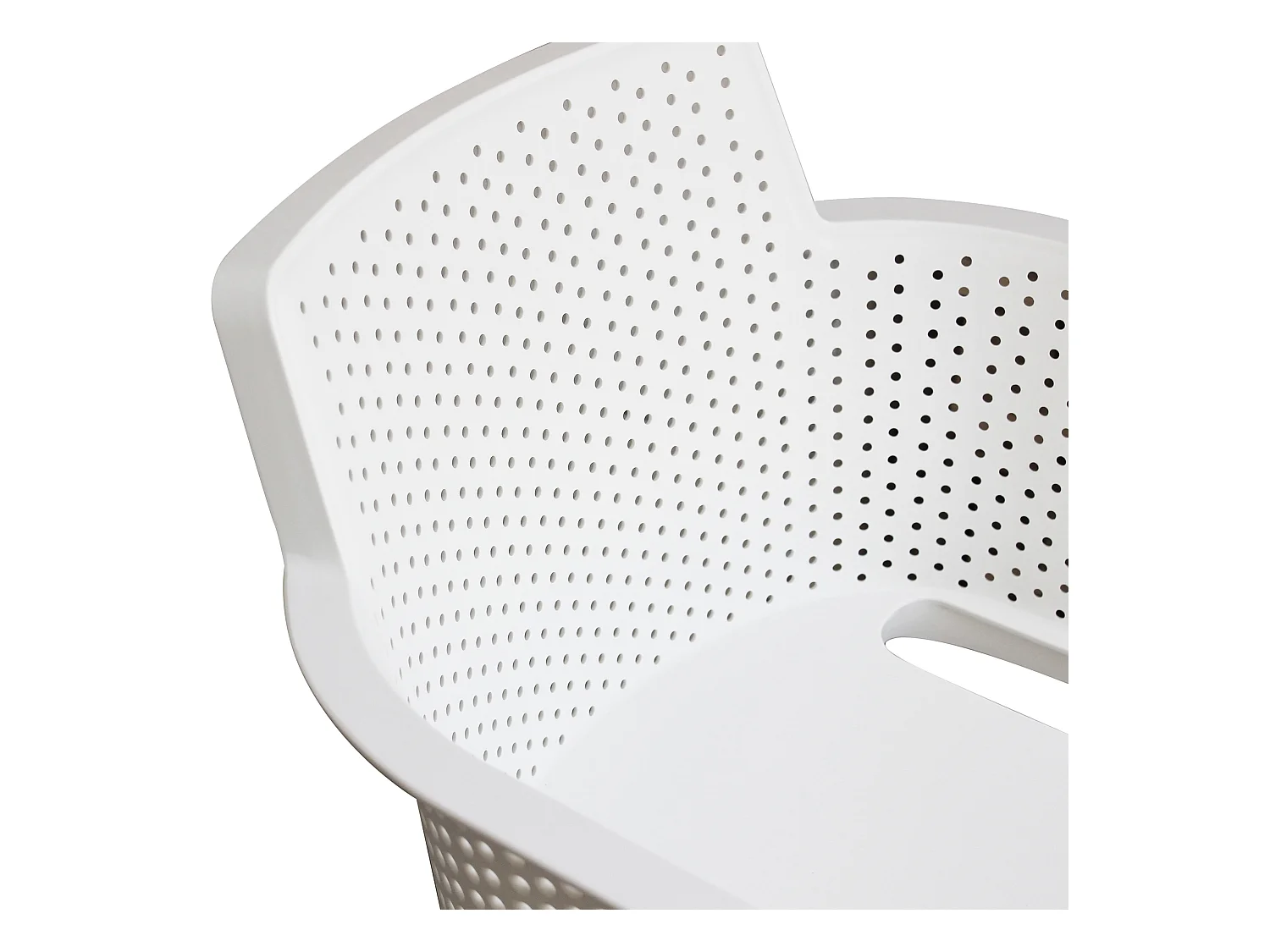 MilaniHome.it - set di 4 Poltrone in plastica per esterno giardino interno sala da pranzo colorata polipropilenedi coloreBianco