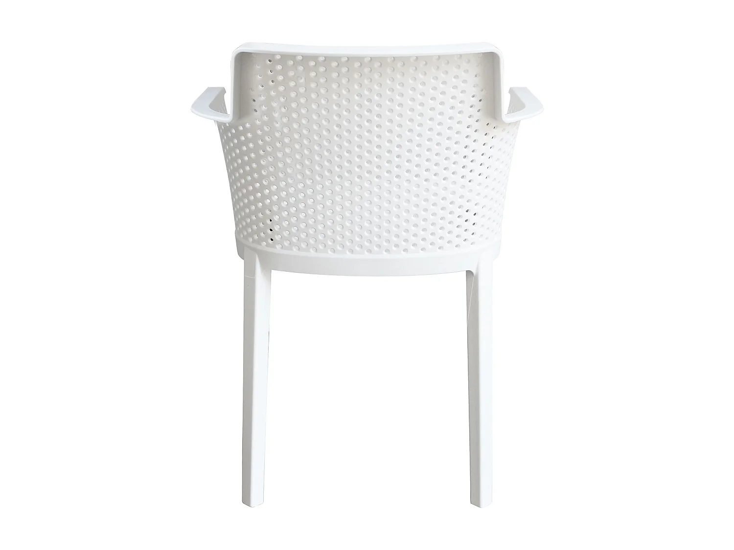 MilaniHome.it - set di 4 Poltrone in plastica per esterno giardino interno sala da pranzo colorata polipropilenedi coloreBianco