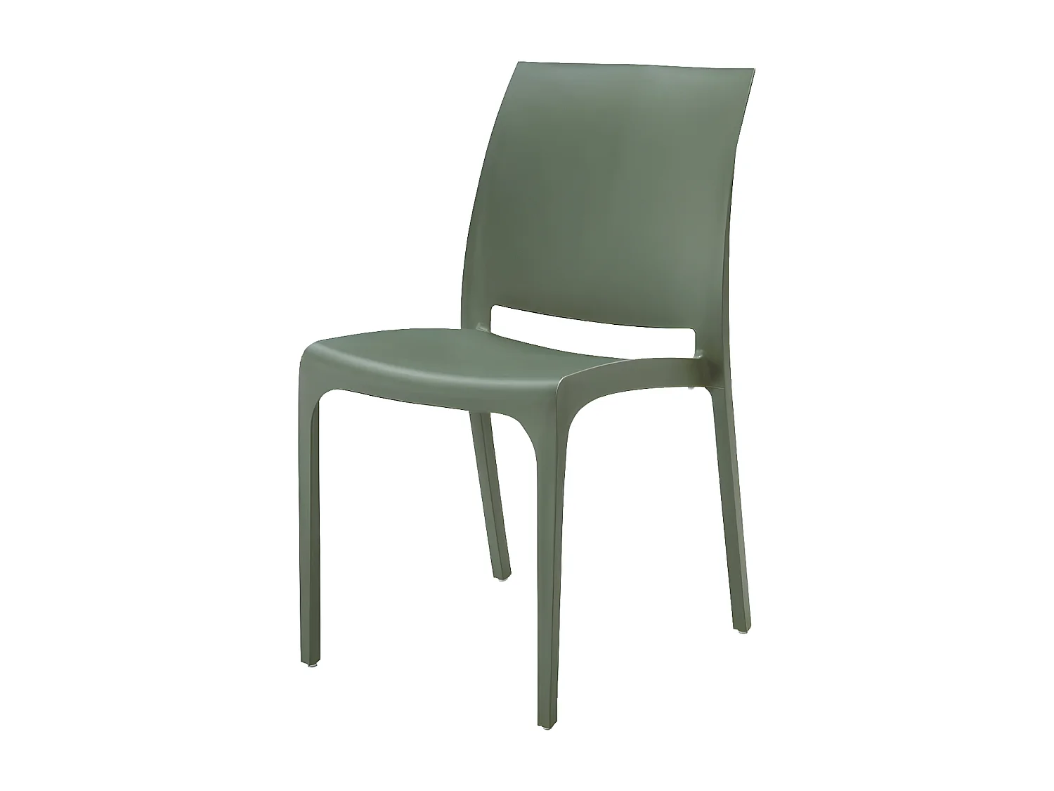 MilaniHome.it - set di 4 sedie poltrone da giardino in plastica design moderno colorata Verdedi coloreVerde