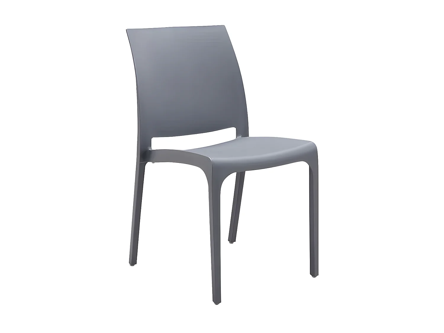 MilaniHome.it - sedia da giardino in plastica design moderno coloratadi coloreGrigio chiaro