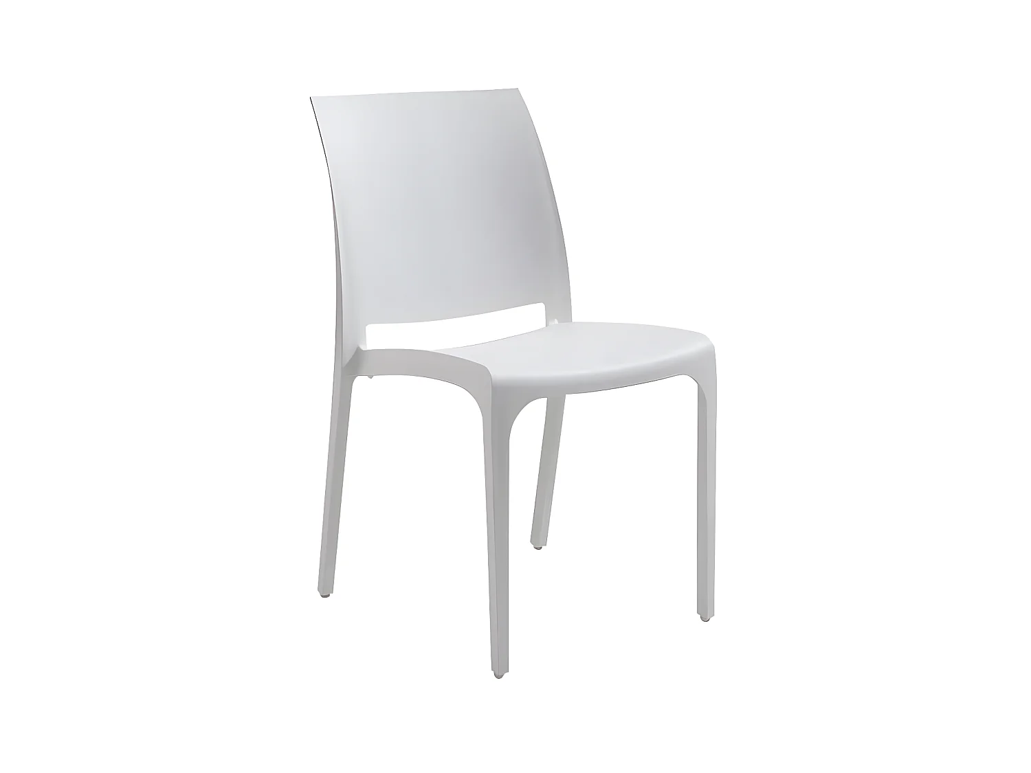 MilaniHome.it - sedia da giardino in plastica design moderno coloratadi coloreBianco