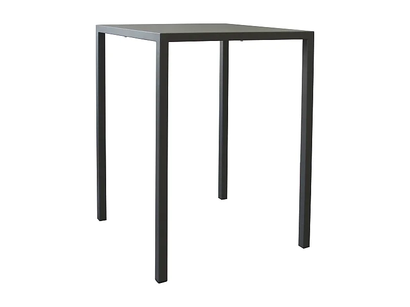 MilaniHome.it - Tavolo autolivellante in metallo 80 x 80 cm alto di design per esterno giardino cm 80 l x 80 p x 110,5 hdi coloreAntracite