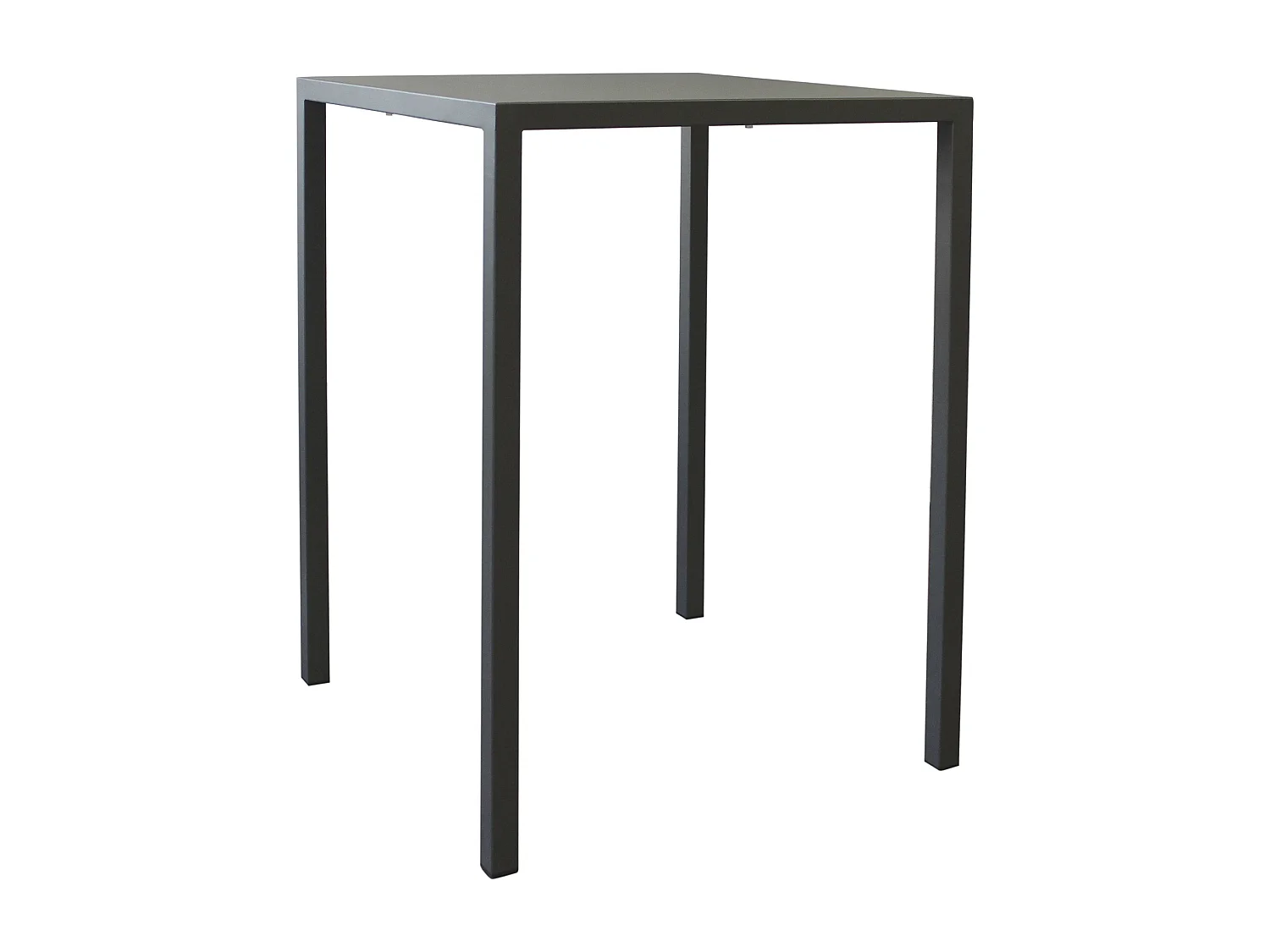 MilaniHome.it - Tavolo autolivellante in metallo 80 x 80 cm alto di design per esterno giardino cm 80 l x 80 p x 110,5 hdi coloreAntracite