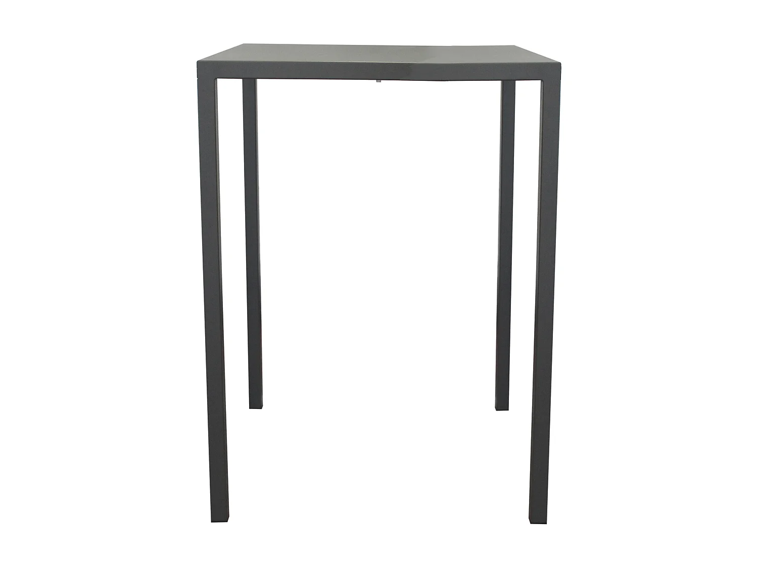 MilaniHome.it - Tavolo autolivellante in metallo 80 x 80 cm alto di design per esterno giardino cm 80 l x 80 p x 110,5 hdi coloreAntracite