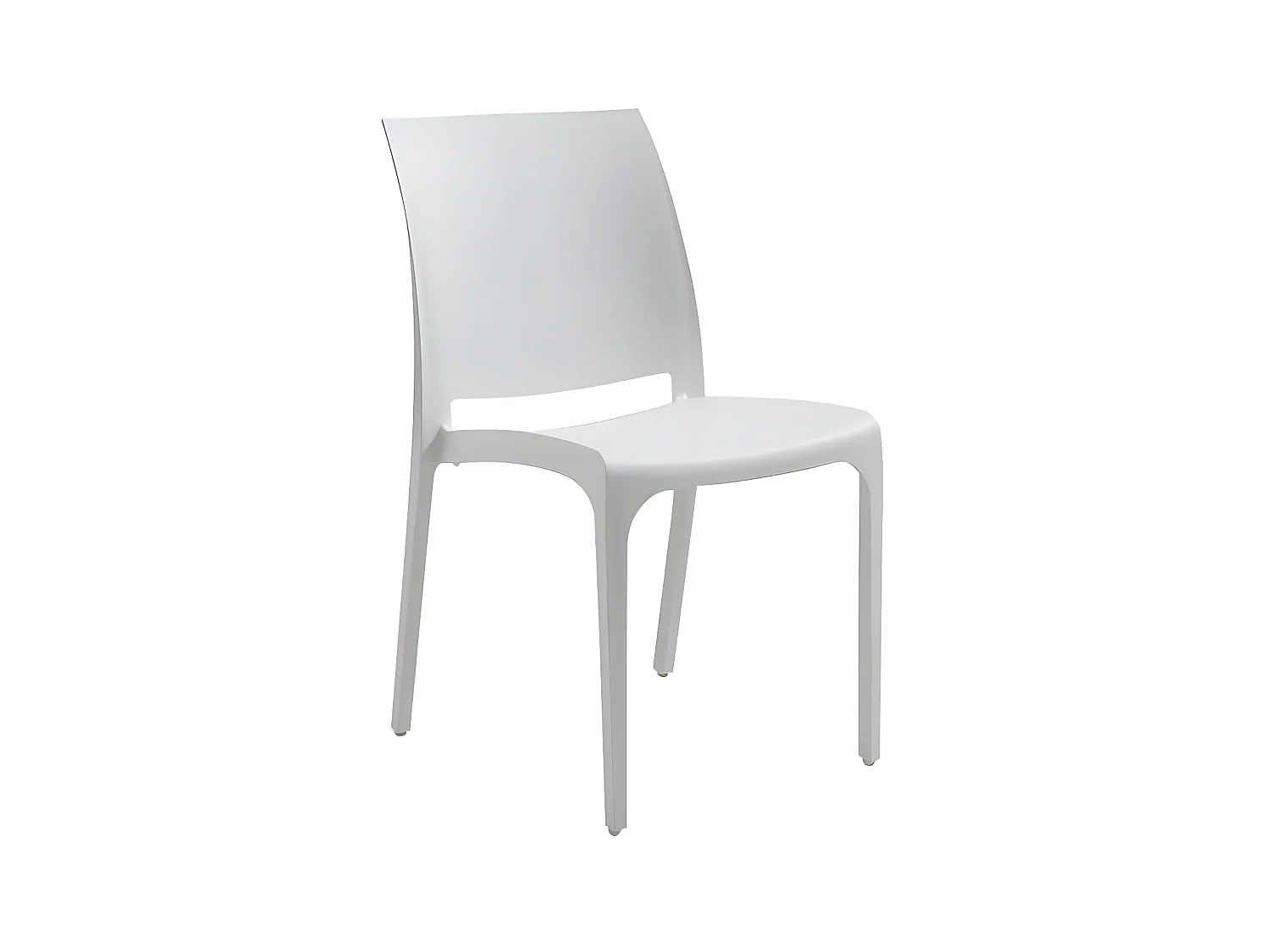 MilaniHome.it - set di 2 sedie poltrone da giardino in plastica design moderno colorata Biancodi coloreBianco