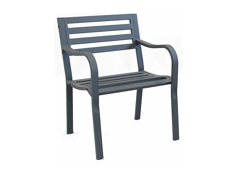 MilaniHome.it - Poltrona In Ferro Nero Per Esterno Giardino, Portico, Ristorante, Gelateria Bar Hotel Albergodi coloreAntracite