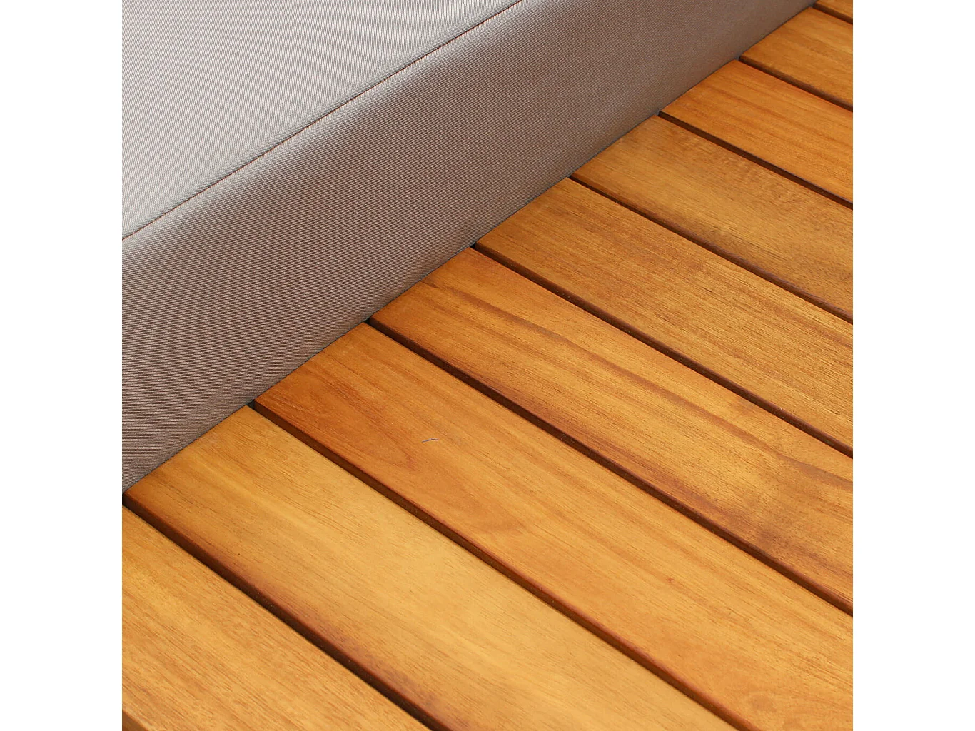 MilaniHome.it - salotto da giardino angolare in legnodi coloreTortora