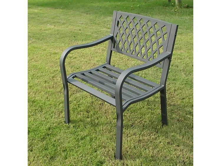 MilaniHome.it - Poltrona In Ferro Nero Per Esterno Giardino, Portico, Ristorante, Gelateria Bar Hotel Albergodi coloreAntracite