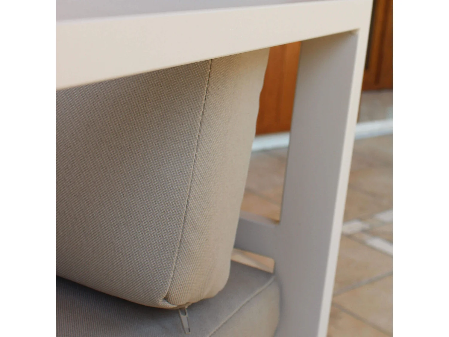 MilaniHome.it - Salotto Da Giardino Set 2 Posti In Alluminio Tortora Da Esterno Portico Per Locale Bar Hotel Albergo Agriturismo Pasticceriadi coloreTortora