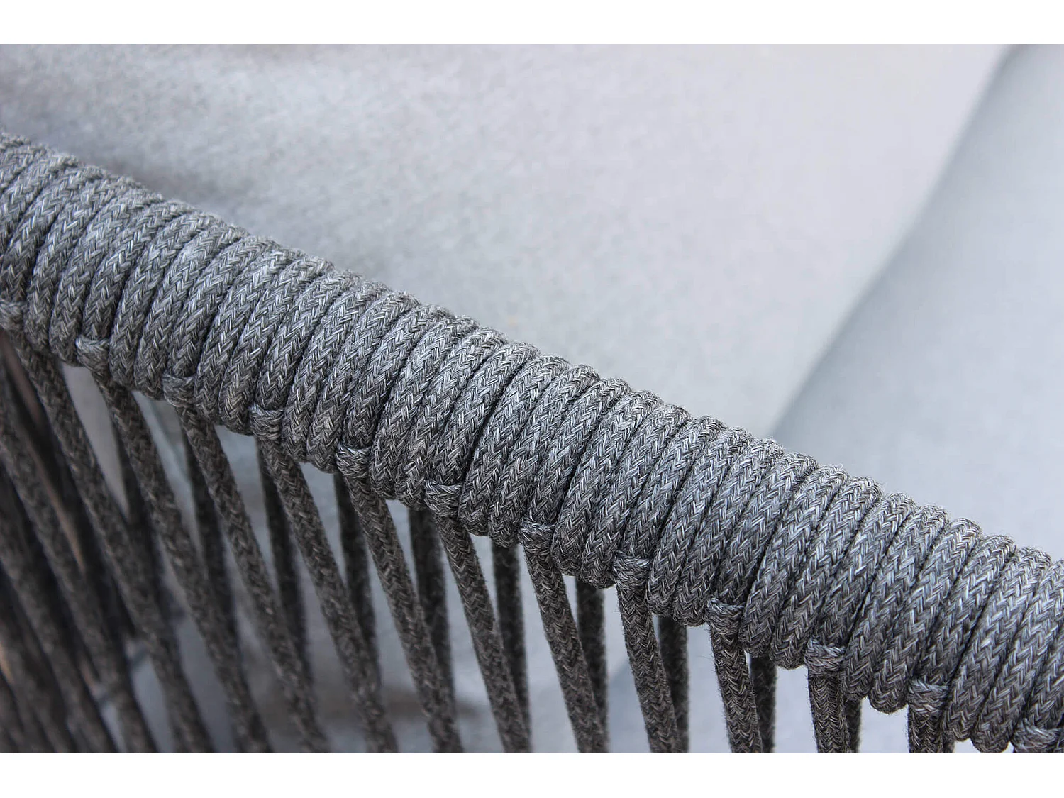 MilaniHome.it - salotto da giardino in alluminio e corda 4 posti per giardino da esterno porticodi coloreGrigio scuro