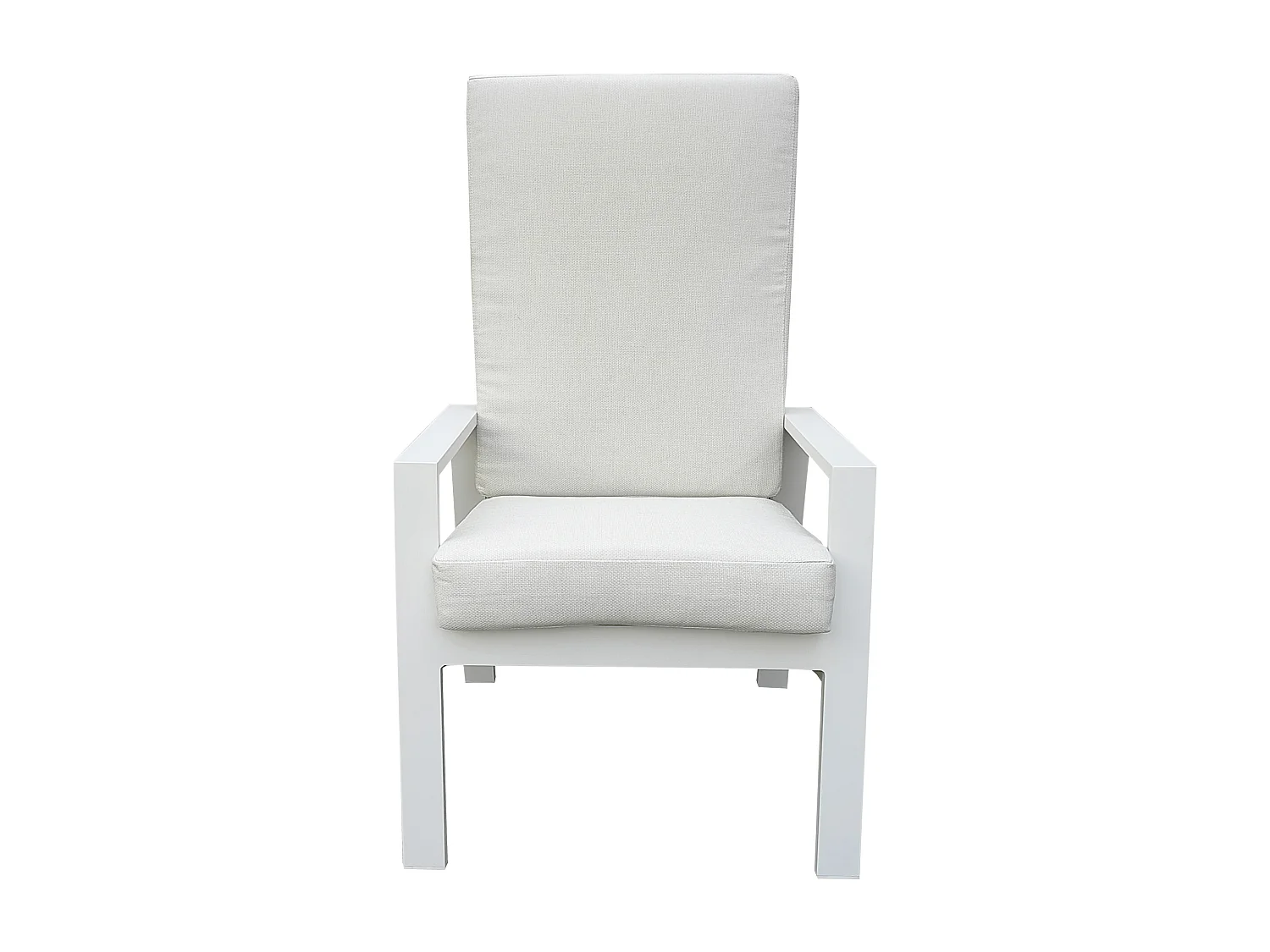 MilaniHome.it - poltrona reclinabile in alluminio di design per esterno giardino cm 65 l x 71 p x 101 hdi coloreBianco