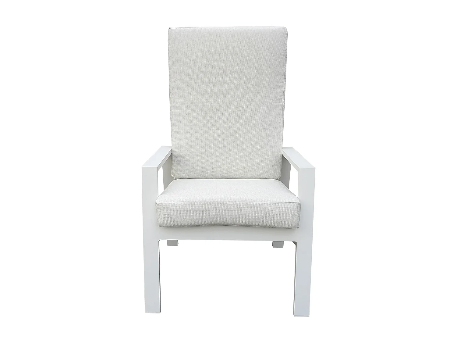 MilaniHome.it - poltrona reclinabile in alluminio di design per esterno giardino cm 65 l x 71 p x 101 hdi coloreBianco