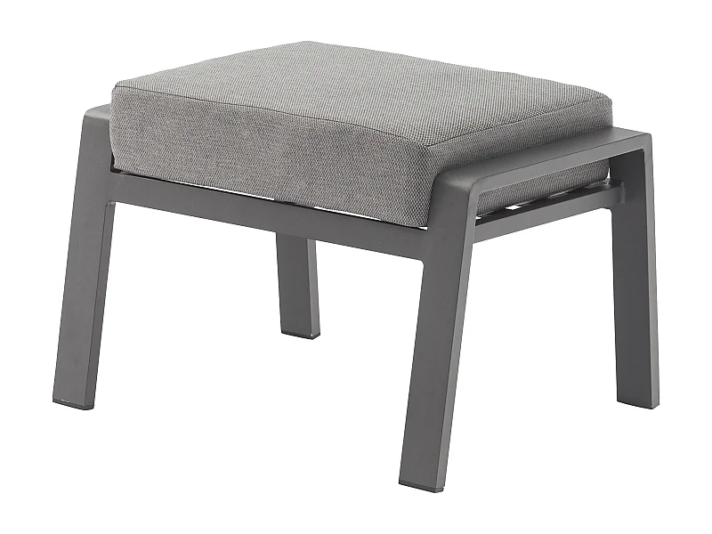 MilaniHome.it - Poggiapiedi per poltrona recrinabile di design per esterno giardino cm 65 l x 56 p x 41 hdi coloreAntracite