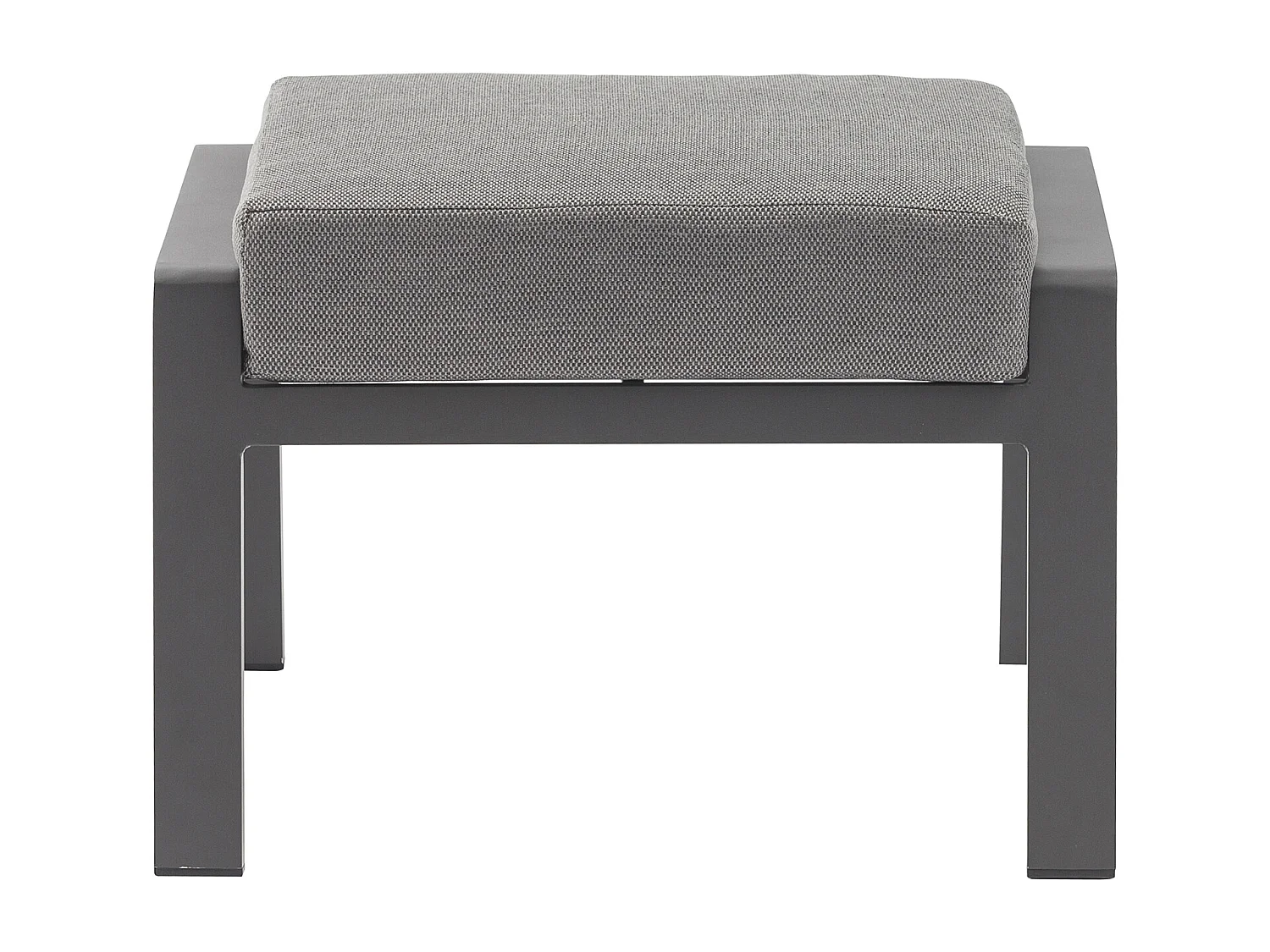 MilaniHome.it - Poggiapiedi per poltrona recrinabile di design per esterno giardino cm 65 l x 56 p x 41 hdi coloreAntracite