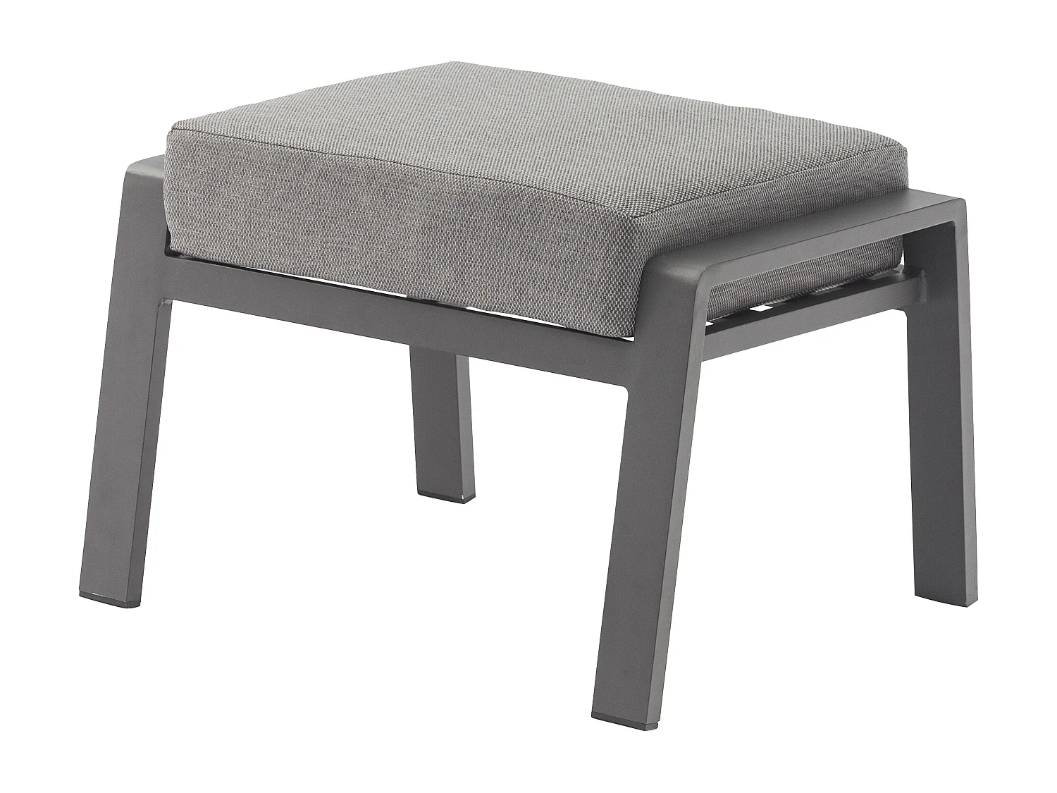 MilaniHome.it - Poggiapiedi per poltrona recrinabile di design per esterno giardino cm 65 l x 56 p x 41 hdi coloreAntracite