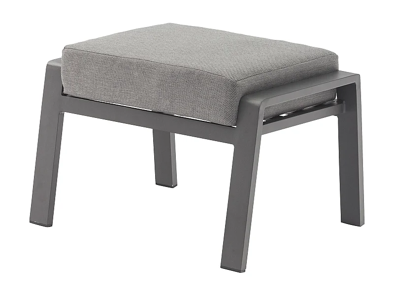 MilaniHome.it - Poggiapiedi per poltrona recrinabile di design per esterno giardino cm 65 l x 56 p x 41 hdi coloreAntracite