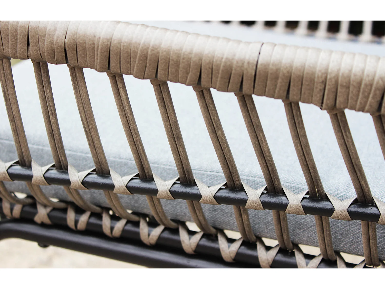 MilaniHome.it - salotto da giardino 4 posti di design moderno per esterno di coloreGrigio scuro