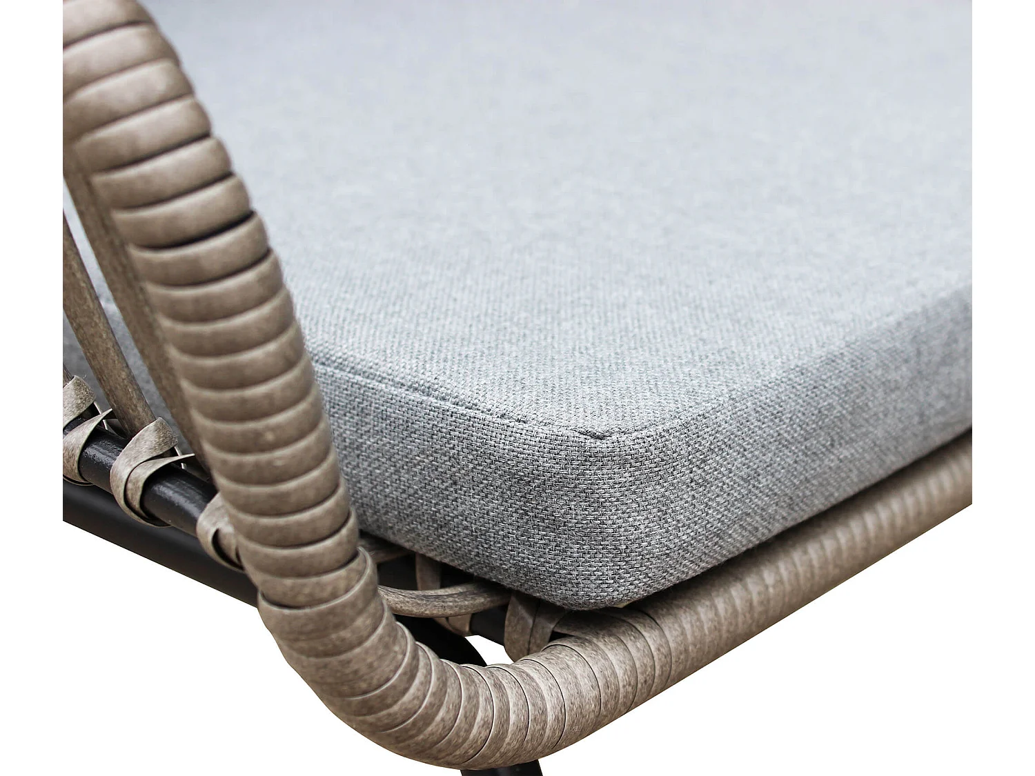 MilaniHome.it - salotto da giardino 4 posti di design moderno per esterno di coloreGrigio scuro