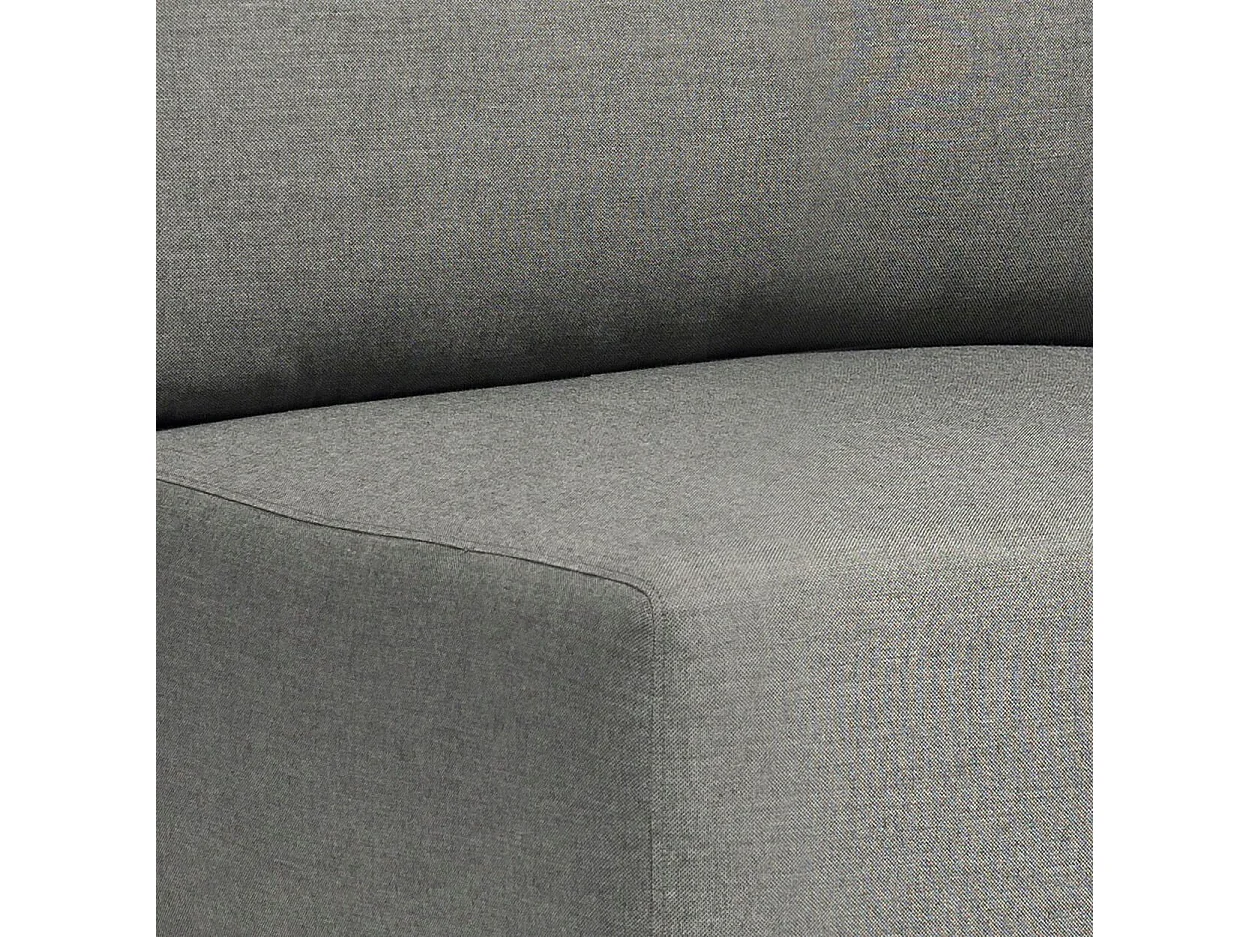 MilaniHome.it - Poltrona angolare destra componibile design moderno per esterno cm 102 x 85 x 83 hdi coloreAntracite