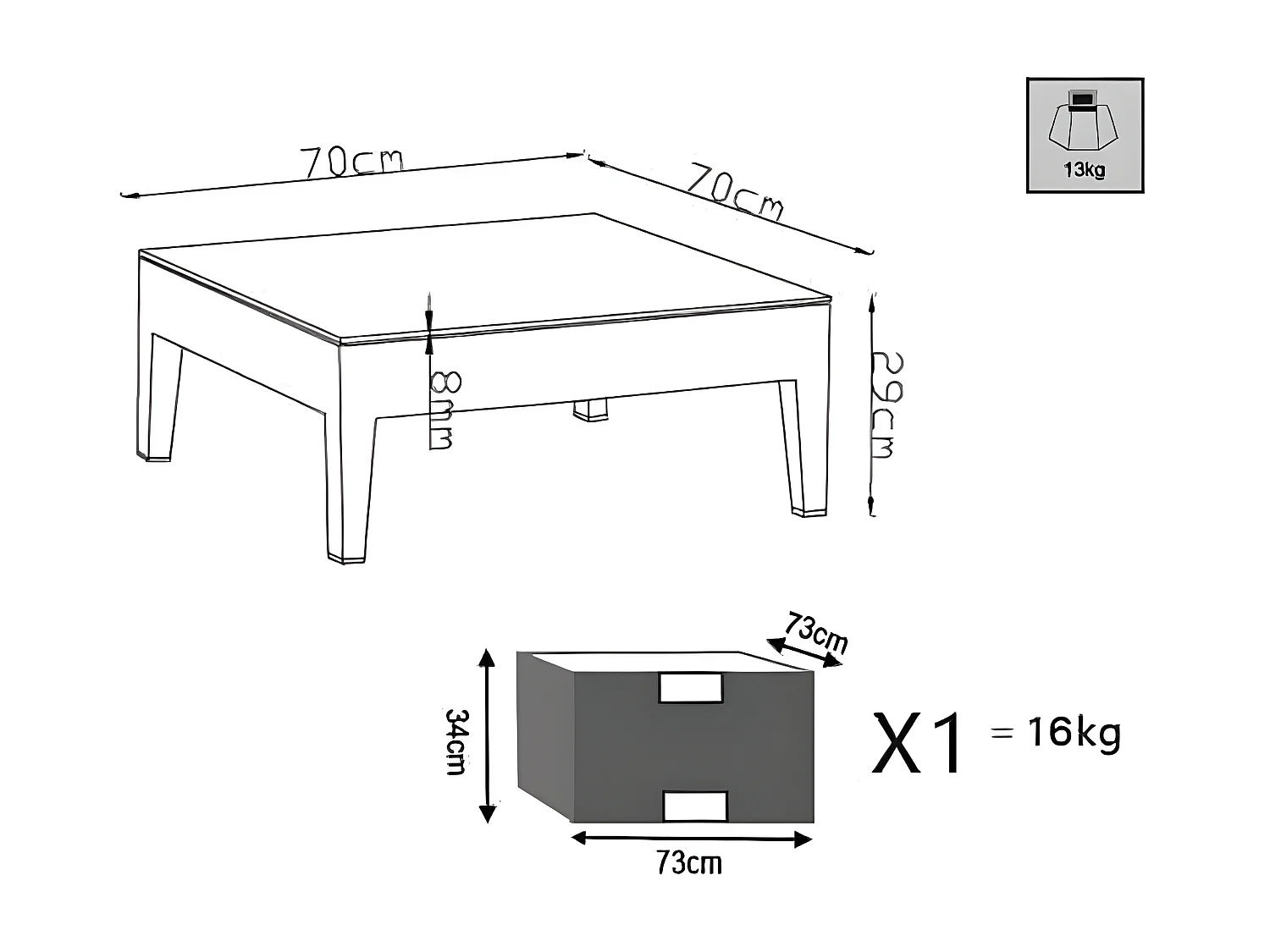 MilaniHome.it - Salotto Da Giardino Set In Alluminio 2 Posti Bianco Per Esterno Giardino Portico Terrazzo Locali Bar Pasticceriedi coloreBianco