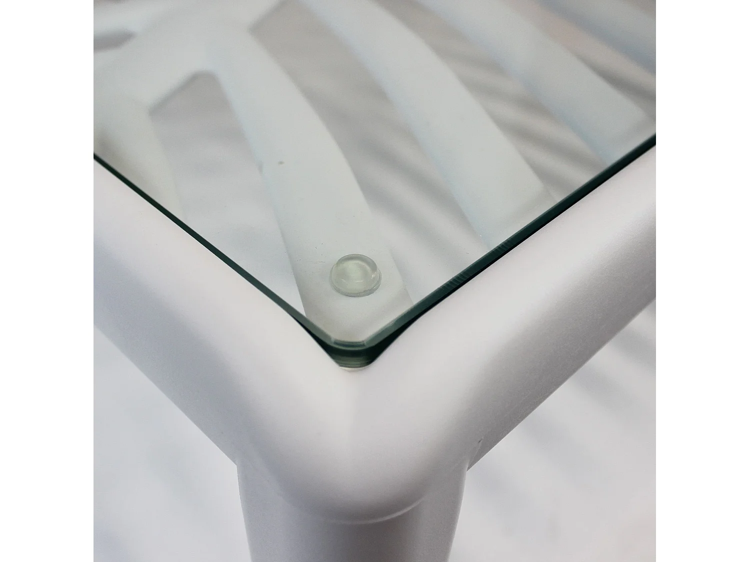 MilaniHome.it - tavolino per salotto modulare di design per esterno giardino cm 70 l x 70 p x 32 hdi coloreBianco