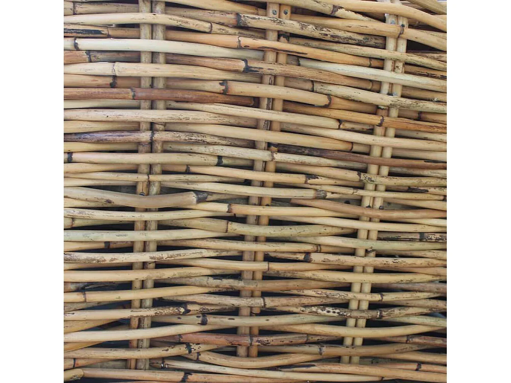 MilaniHome.it - Poltrona Da Giardino Completa Di Cuscino Intreccio In Rattan Naturaledi coloreMarrone