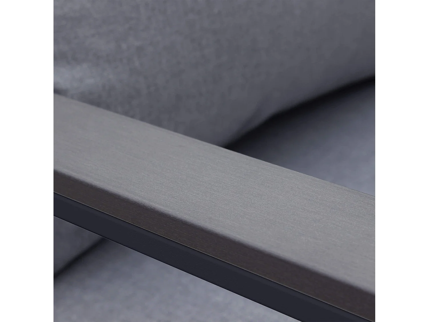 MilaniHome.it - salotto angolare da giardino di design moderno per esterno di coloreAntracite