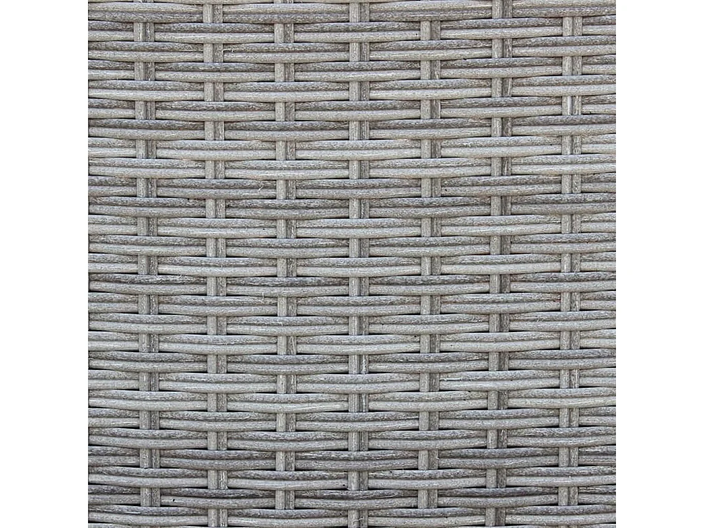 MilaniHome.it - Divano Da Giardino Con 2 Pouf Completo Di Cuscino Intreccio In Rattan Sinteticodi coloreGrigio