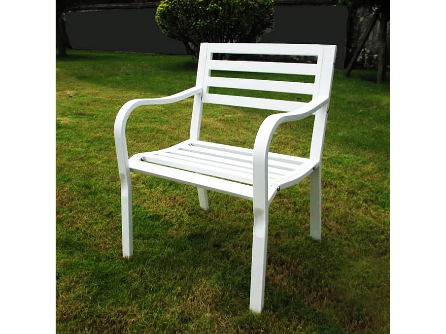 MilaniHome.it - Poltrona In Ferro Bianco Per Esterno Giardino, Portico, Ristorante, Gelateria Bar Hotel Albergodi coloreBianco