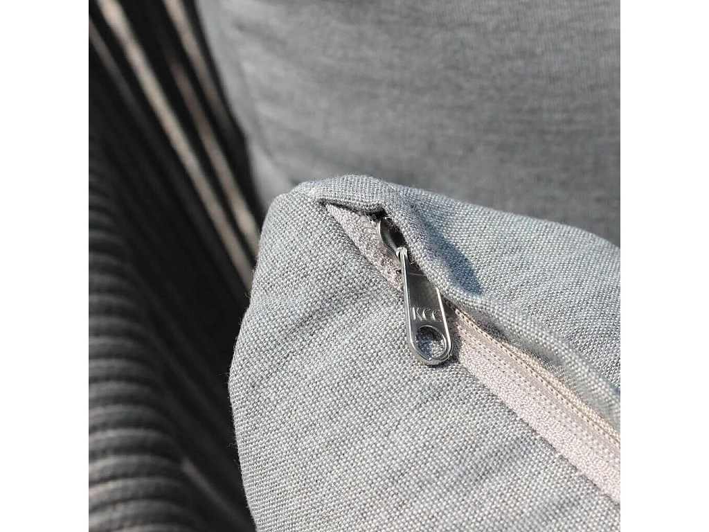 MilaniHome.it - Salotto Da Giardino Set In Alluminio 3 Posti Nero Per Esterno Portico Terrazzo Locale Bar Hoteldi coloreAntracite