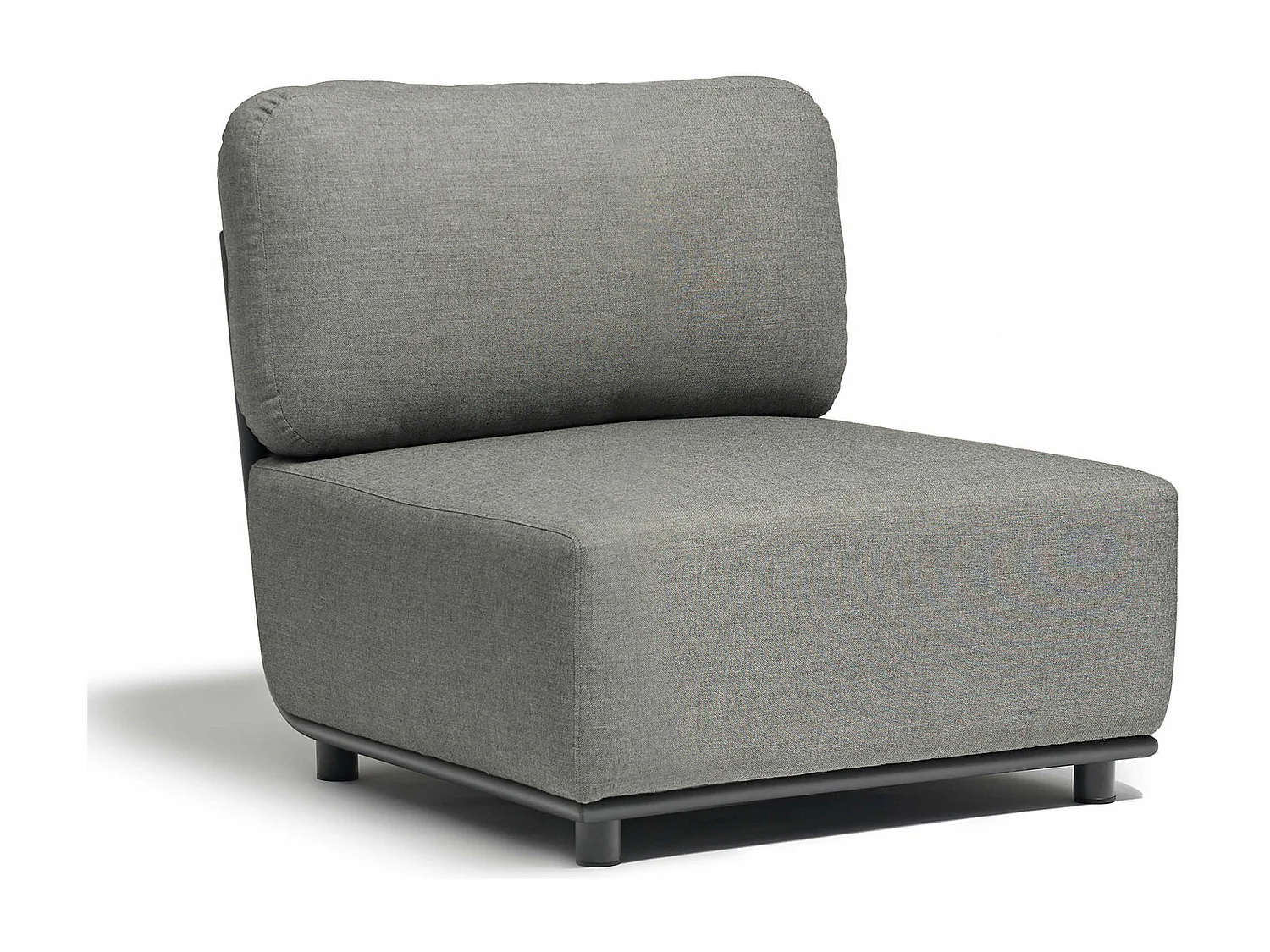 MilaniHome.it - poltrona centrale componibile design moderno per esterno cm 71 x 85 x 83 hdi coloreAntracite