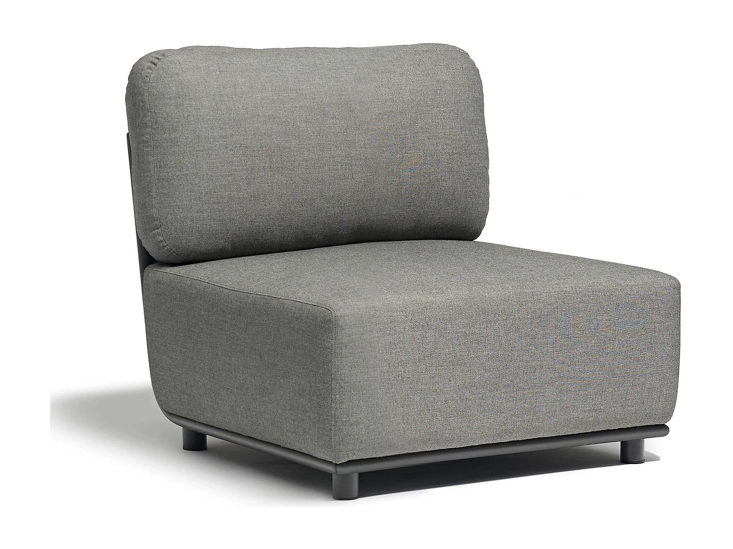 MilaniHome.it - poltrona centrale componibile design moderno per esterno cm 71 x 85 x 83 hdi coloreAntracite