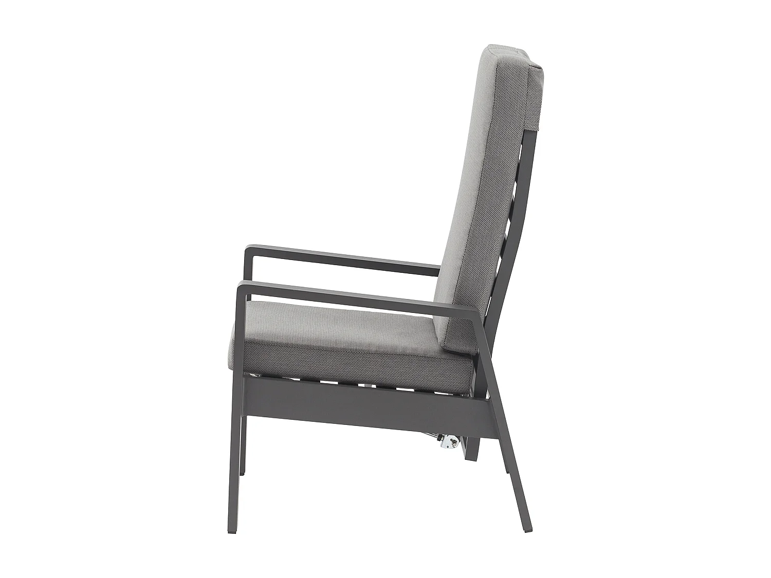 MilaniHome.it - Poltrona recrinabile di design per esterno giardino cm 65 l x 71 p x 101 hdi coloreAntracite