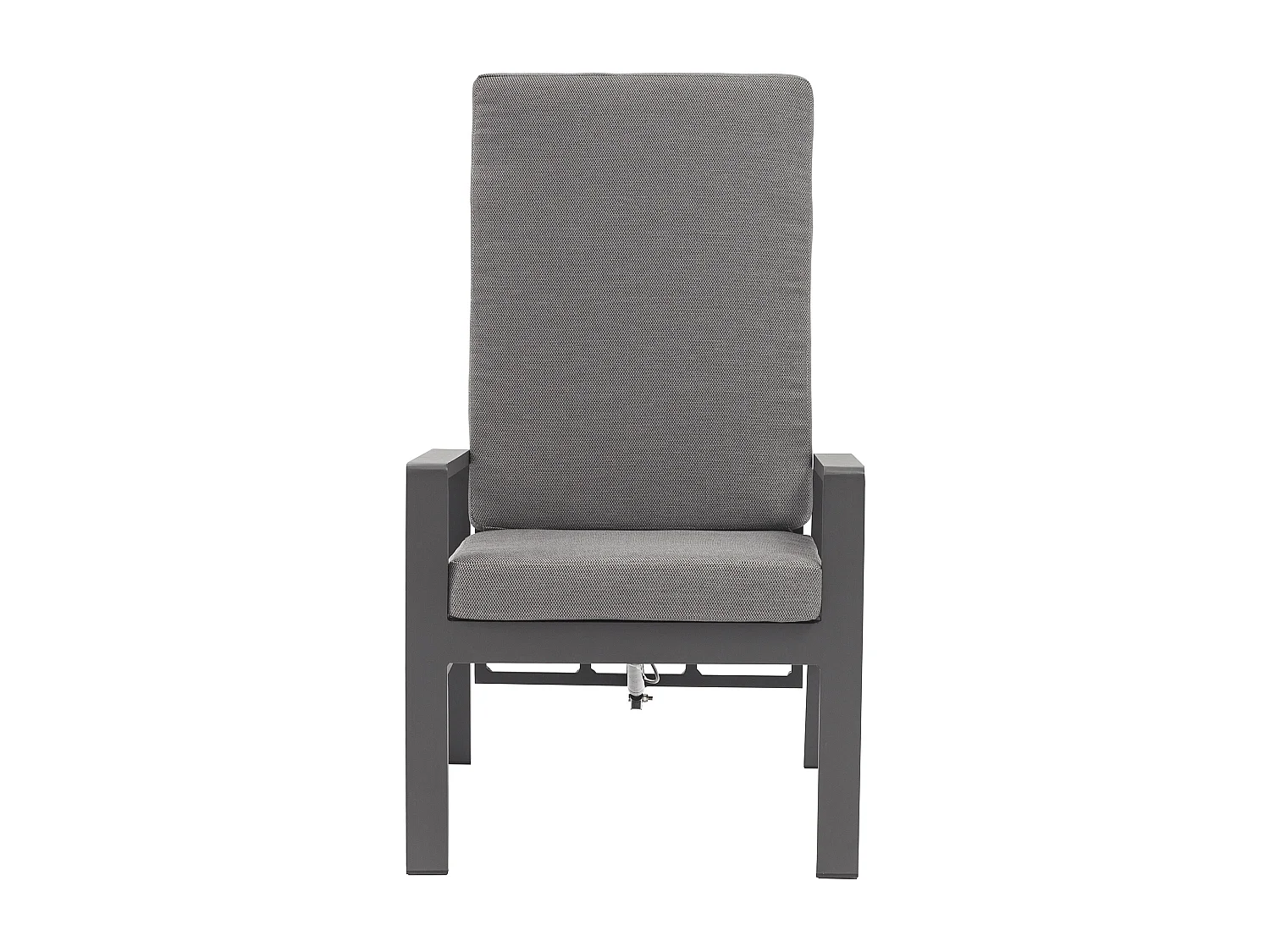 MilaniHome.it - Poltrona recrinabile di design per esterno giardino cm 65 l x 71 p x 101 hdi coloreAntracite