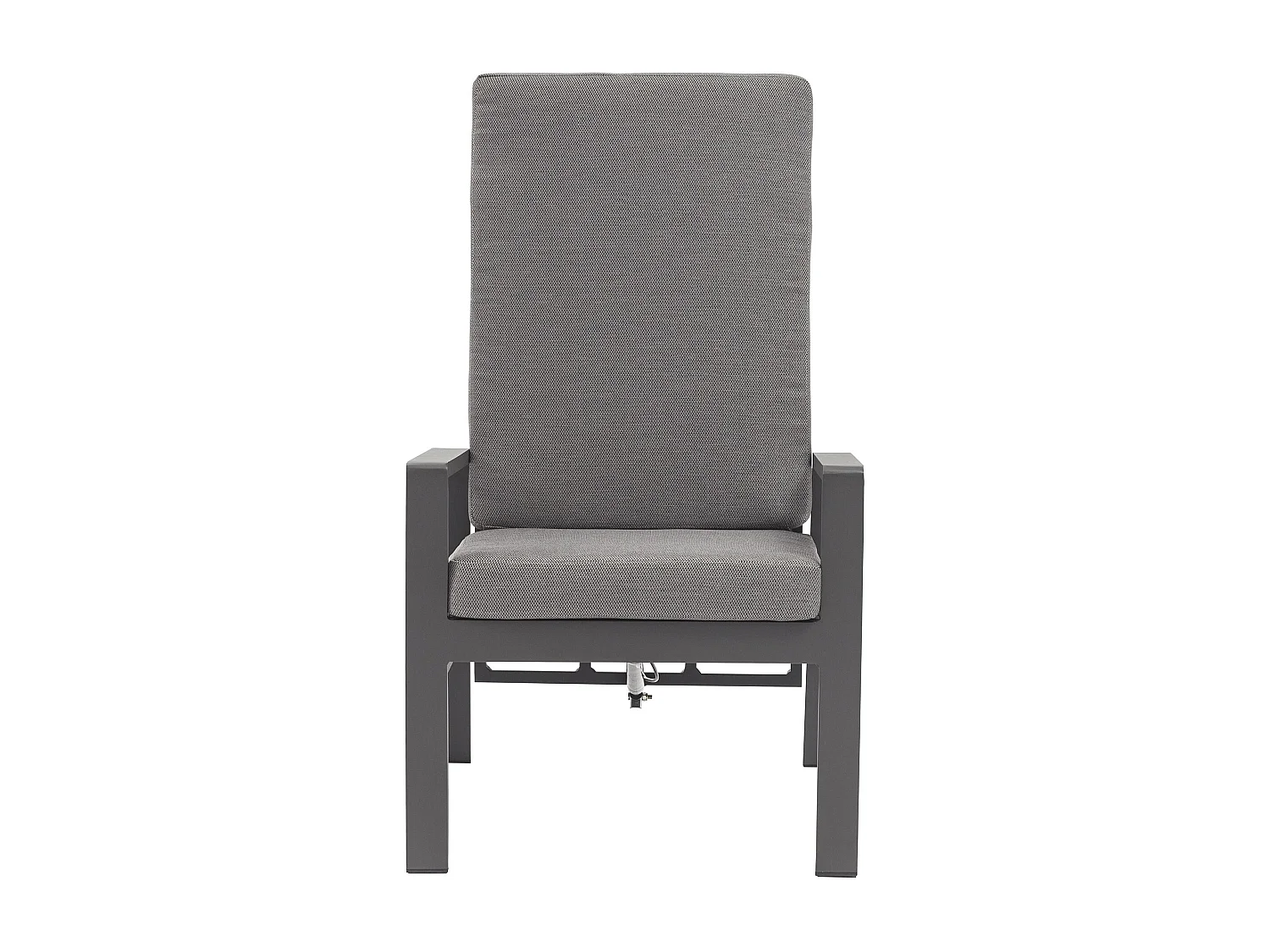 MilaniHome.it - Poltrona recrinabile di design per esterno giardino cm 65 l x 71 p x 101 hdi coloreAntracite