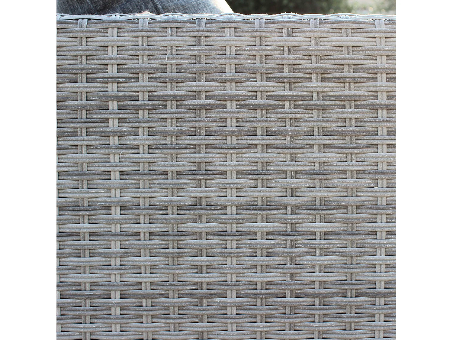MilaniHome.it - Salotto Angolare Da Giardino Intreccio In Rattan Sinteticodi coloreGrigio