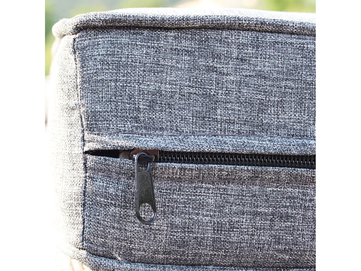 MilaniHome.it - Salotto Angolare Da Giardino Intreccio In Rattan Sinteticodi coloreGrigio