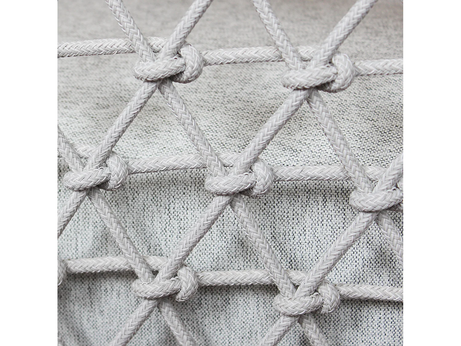 MilaniHome.it - salotto da giardino in alluminio e corda 5 posti per giardino da esterno porticodi coloreGrigio chiaro