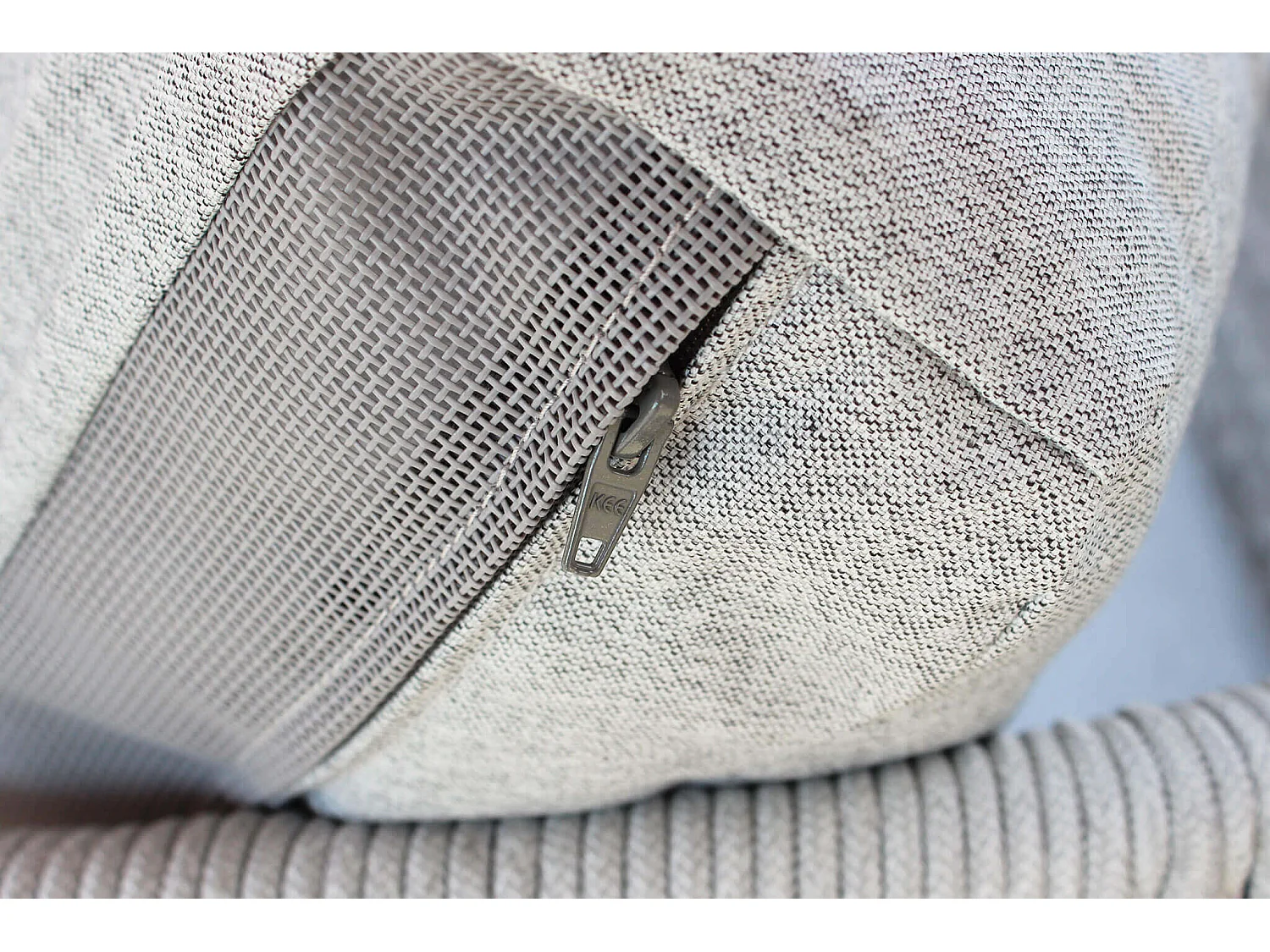 MilaniHome.it - salotto da giardino in alluminio e corda 5 posti per giardino da esterno porticodi coloreGrigio chiaro