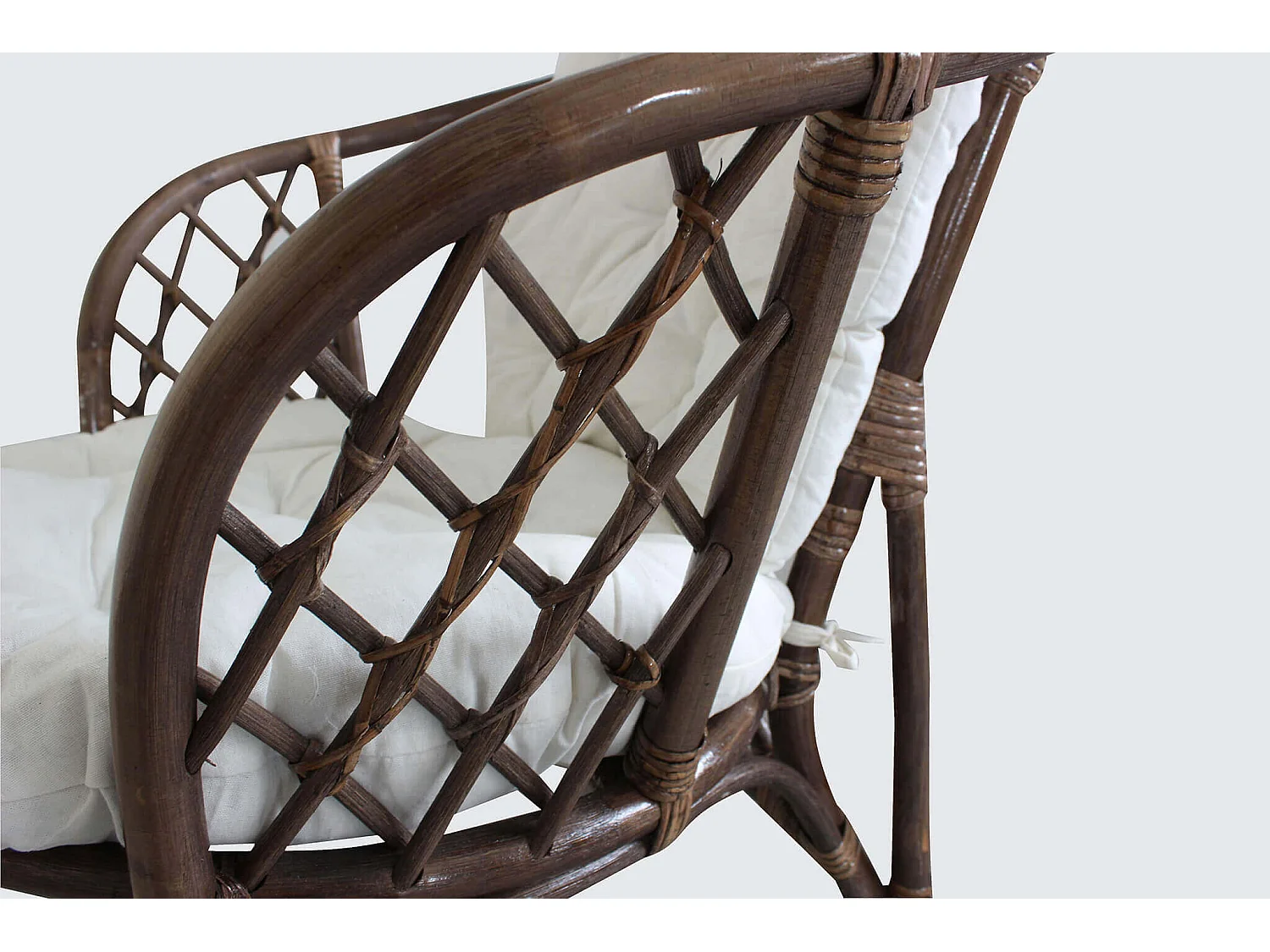 MilaniHome.it - Salotto Da Giardino In Rattan Naturale Alta Qualità Da Esterno Portico Per Locale Bar Agriturismo Hotel Albergo Pasticceriadi coloreMarrone