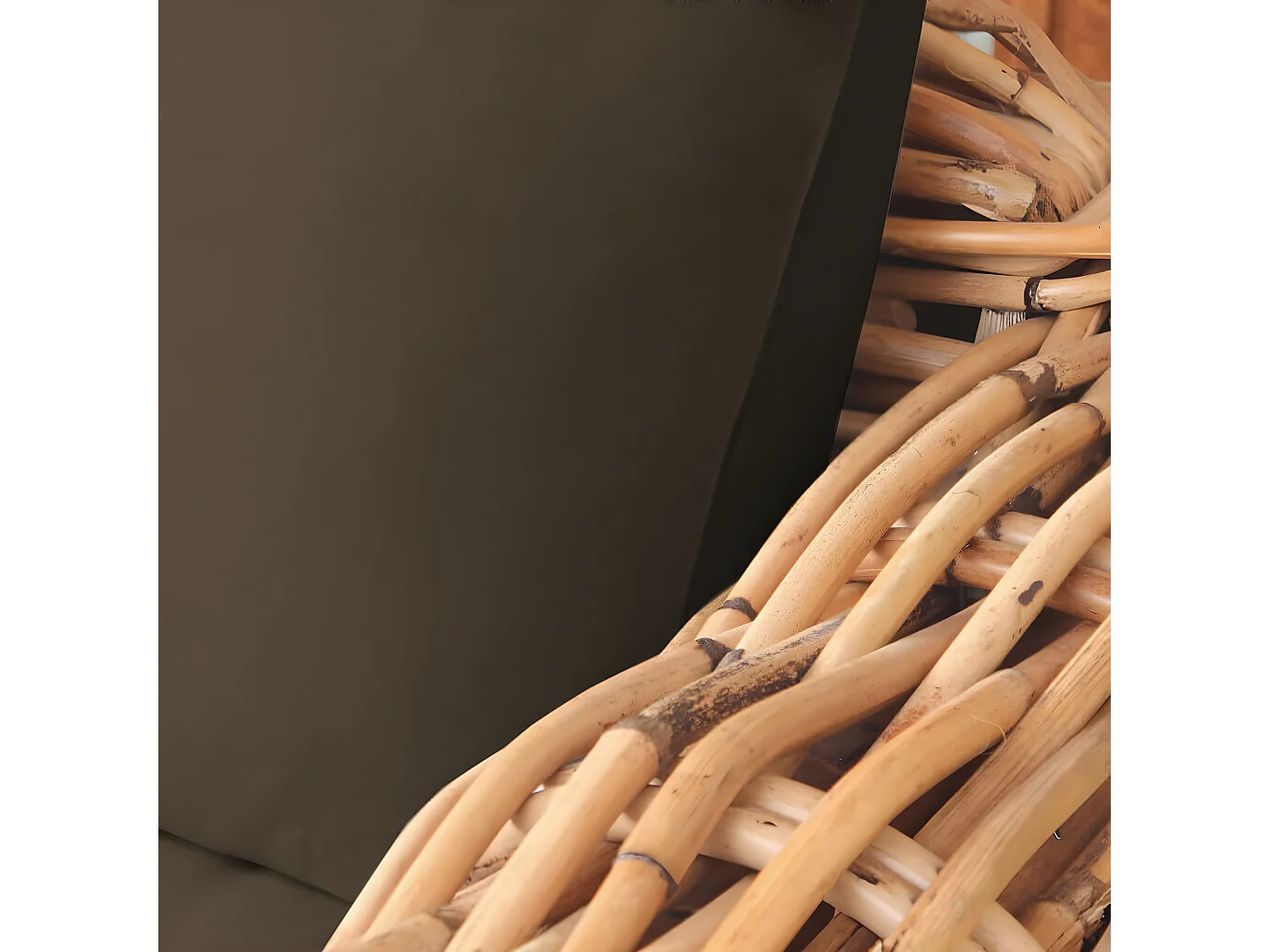 MilaniHome.it - Salotto Da Giardino Completo Di Cuscini Intreccio In Rattan Naturaledi coloreMarrone