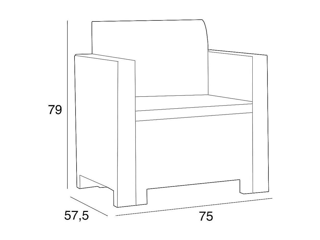 MilaniHome.it - Salotto Da Giardino Set 2 Posti Marrone Con Cuscini Beige Intreccio In Rattan Sintetico Per Esterno Giardinodi coloreMarrone