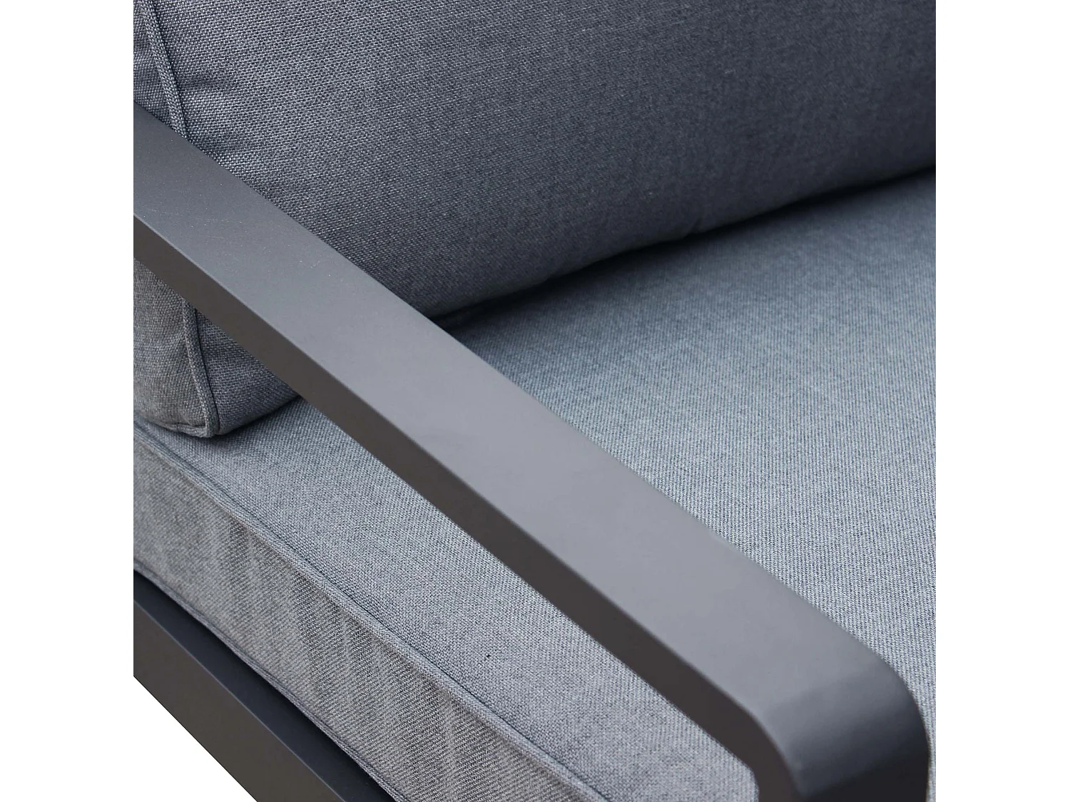 MilaniHome.it - salotto da giardino 4 posti di design moderno per esterno di coloreAntracite