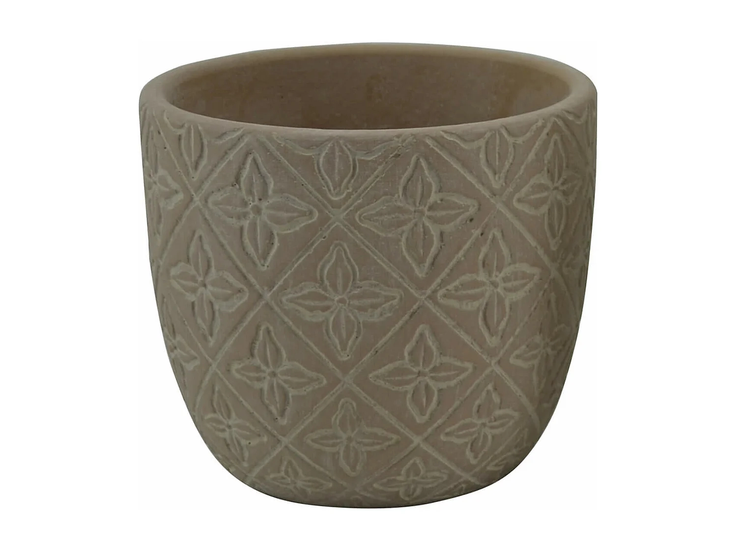 MilaniHome.it - vaso in fibra sintetica di design moderno industrial cm 13 x 13 x 11,5 hdi coloreMarrone