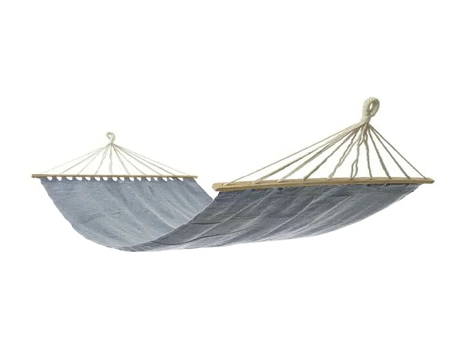 MilaniHome.it - Amaca di Cotone Naturale di design per esterno giardino cm 200 x 150di coloreGrigio chiaro