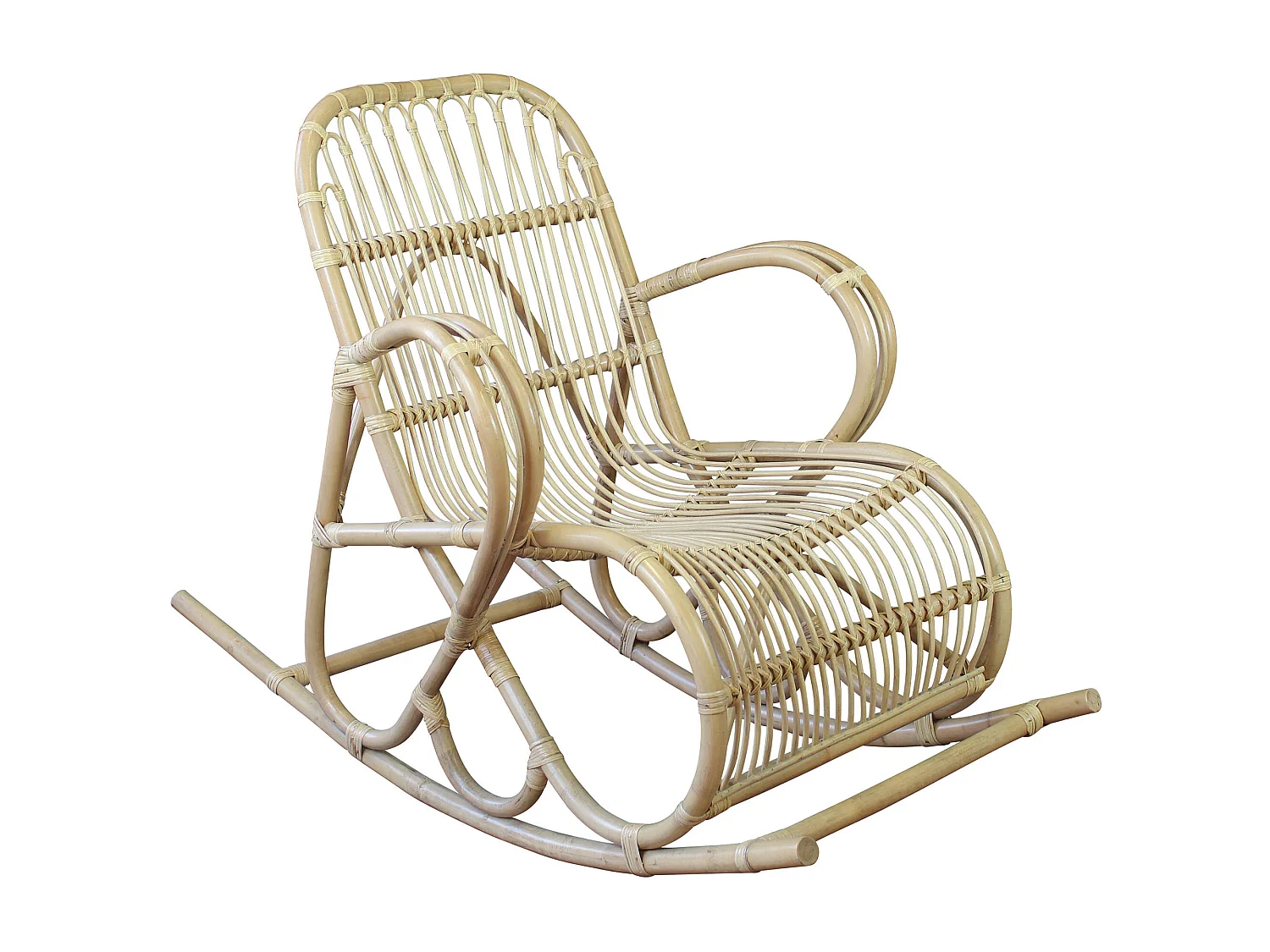 MilaniHome.it - poltrona in fibra naturale di design per esterno giardino cm 102 l x 74 p x 143 hdi coloreMarrone chiaro