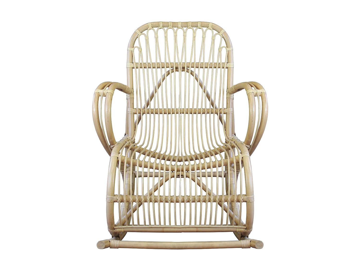 MilaniHome.it - poltrona in fibra naturale di design per esterno giardino cm 102 l x 74 p x 143 hdi coloreMarrone chiaro