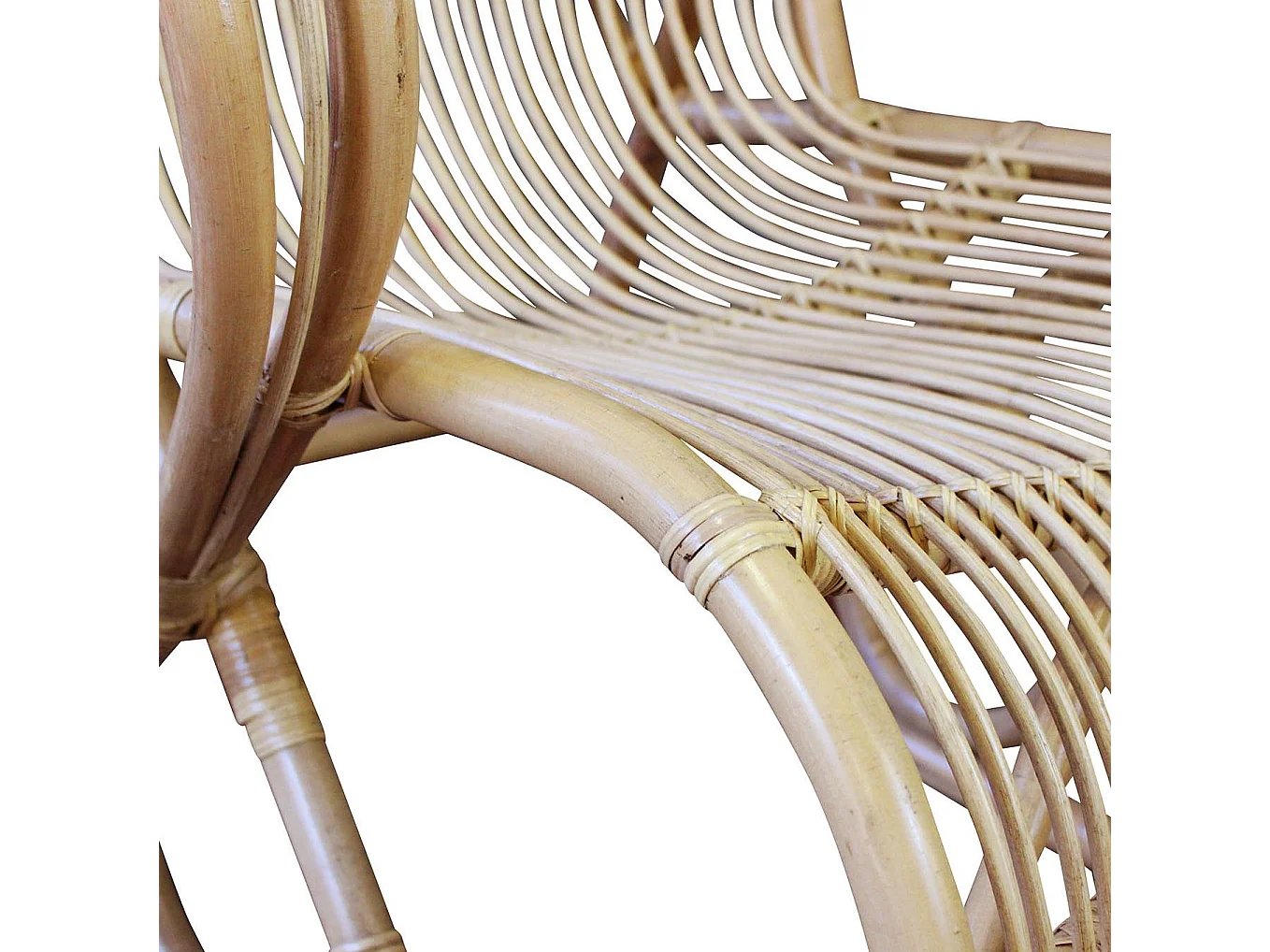 MilaniHome.it - poltrona in fibra naturale di design per esterno giardino cm 102 l x 74 p x 143 hdi coloreMarrone chiaro