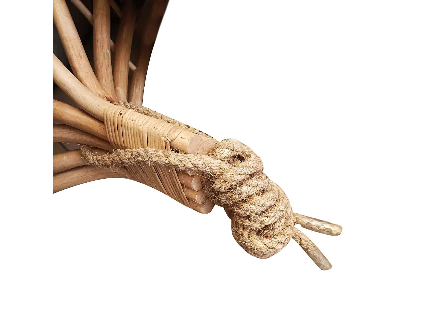 MilaniHome.it - dondolo in fibra naturale di design per esterno giardino cm 88 l x 77 p x 112 hdi coloreMarrone chiaro